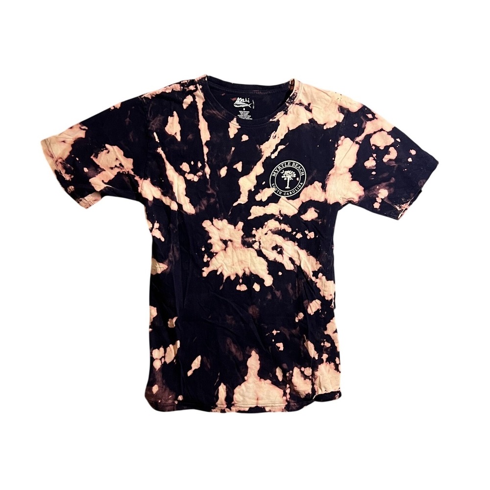 Mahi Surf Co. Myrtle Beach South Carolina Tie Dye T-Shirt Men's Small Cotton